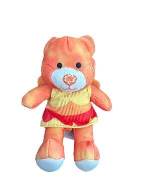 Mini Build A Bear Autumn Bear Orange Plush Super Cute McDonald’s 5”